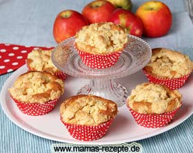 Bild von Apfel Muffins mit Butterstreusel