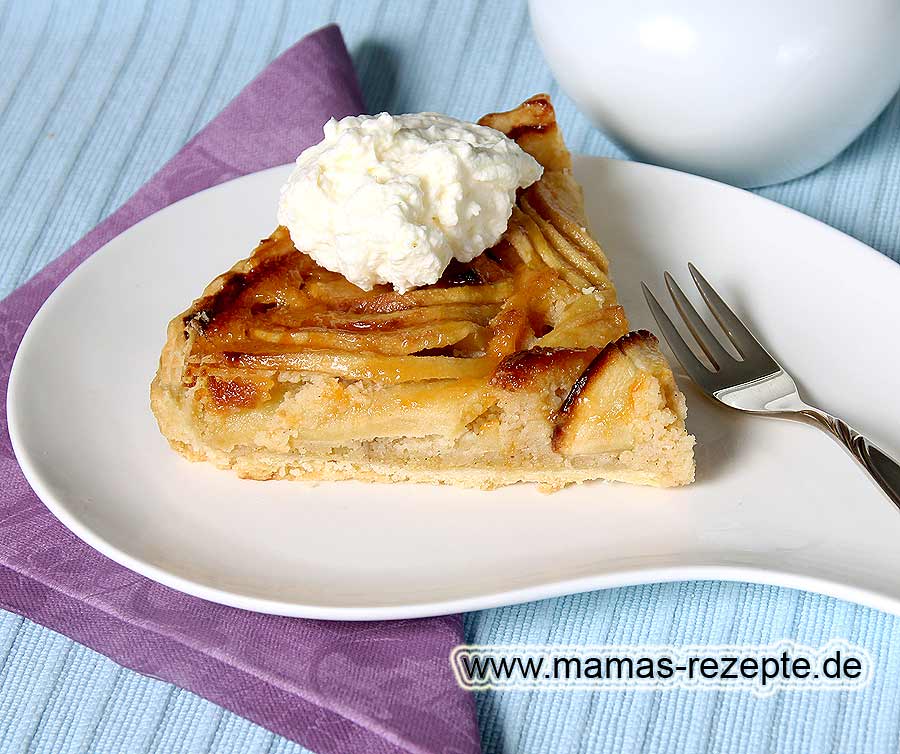 Apfel-Mandel Tarte | Mamas Rezepte - mit Bild und Kalorienangaben