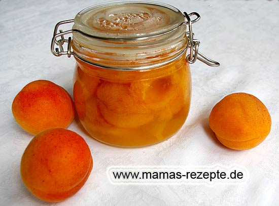 Aprikosen in Sirup eingelegt | Mamas Rezepte - mit Bild und Kalorienangaben