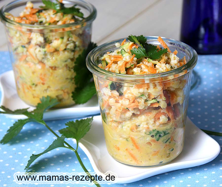 Bulgur Salat im Glas | Mamas Rezepte - mit Bild und Kalorienangaben
