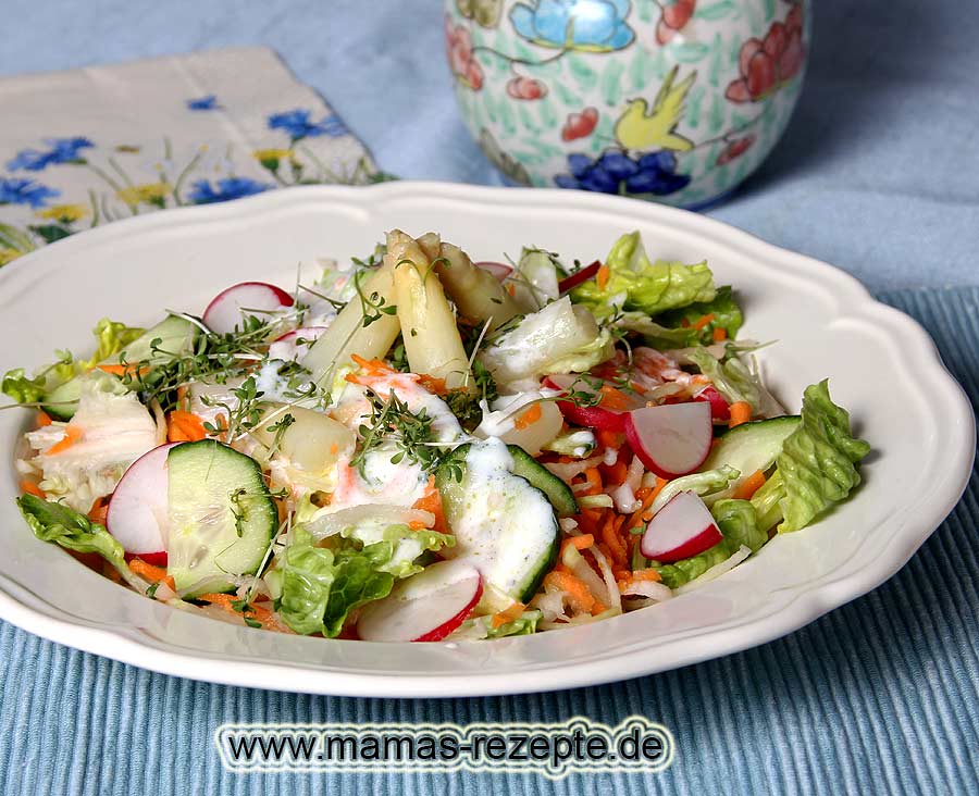 Frühlingssalat mit Spargel | Mamas Rezepte - mit Bild und Kalorienangaben