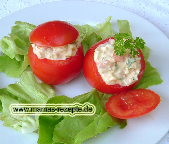 Gefüllte Tomaten | Mamas Rezepte - mit Bild und Kalorienangaben