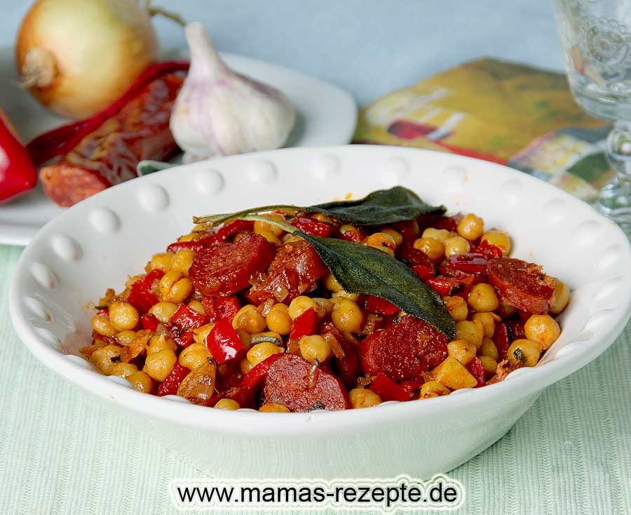 Kichererbsenpfanne mit Chorizo | Mamas Rezepte - mit Bild und ...