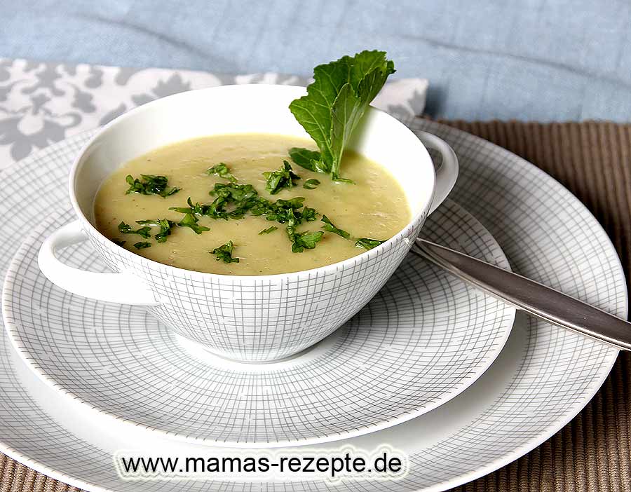 Kohlrabi Cremesuppe | Mamas Rezepte - mit Bild und Kalorienangaben