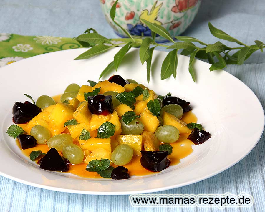Mango Obstsalat | Mamas Rezepte - mit Bild und Kalorienangaben
