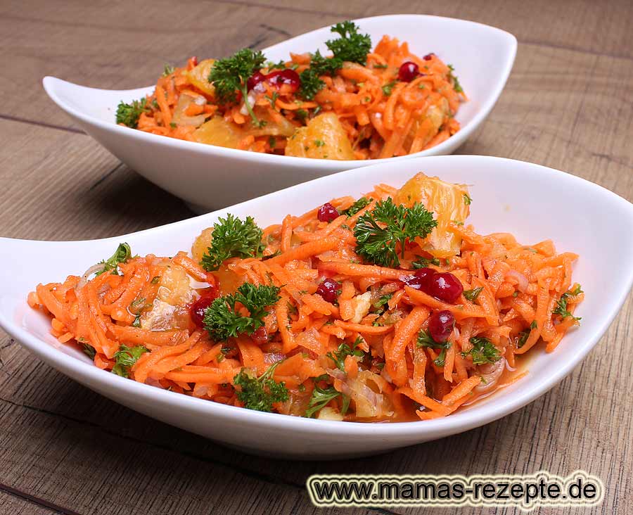Möhren-Orangen-Salat | Mamas Rezepte - mit Bild und Kalorienangaben