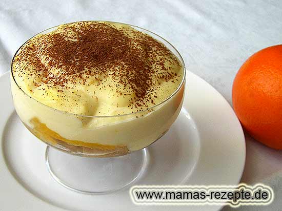 Orangen- Tiramisu | Mamas Rezepte - mit Bild und Kalorienangaben