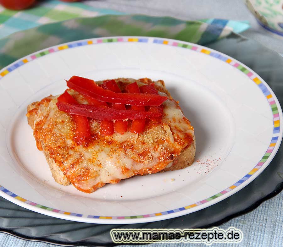 Paprika-Käse Toast | Mamas Rezepte - mit Bild und Kalorienangaben