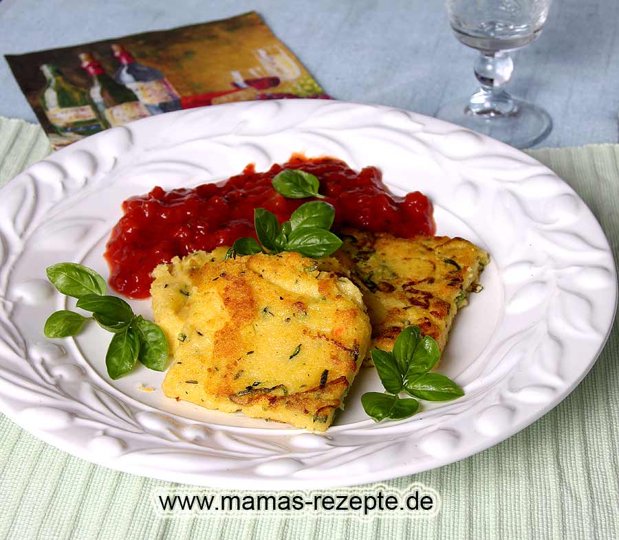 Polenta Zucchinischnitten | Mamas Rezepte - mit Bild und Kalorienangaben