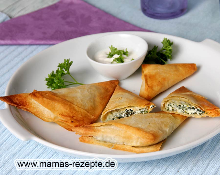 Ricotta Spinat Täschchen | Mamas Rezepte - mit Bild und Kalorienangaben