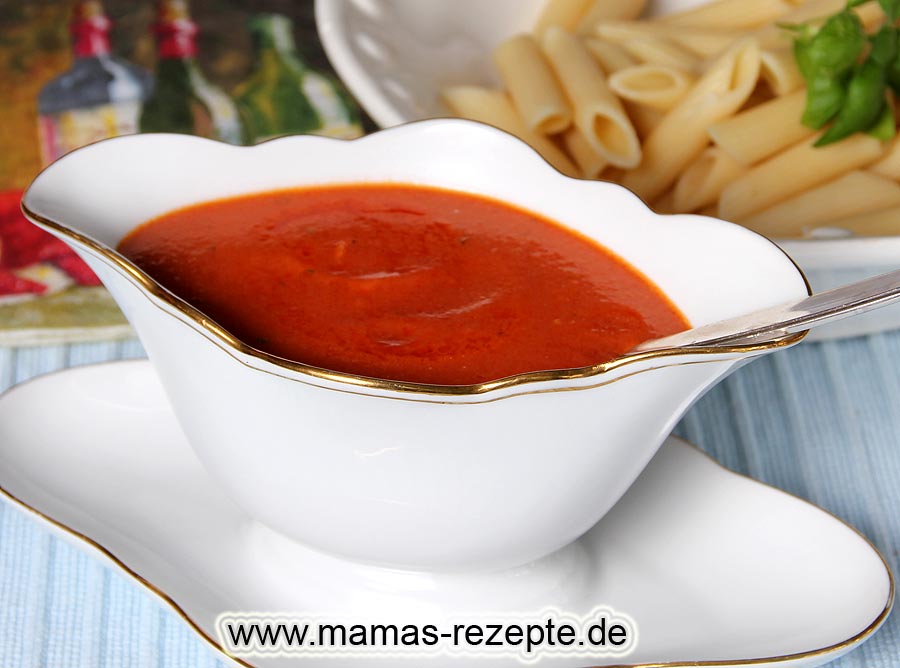 Schnelle Tomatensauce Rezept | Mamas Rezepte - mit Bild und Kalorienangaben