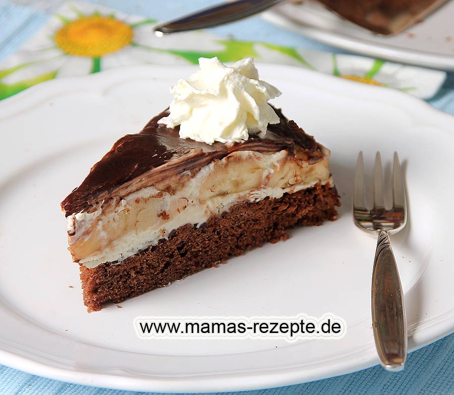 Schoko-Bananenkuchen Rezept | Mamas Rezepte - mit Bild und Kalorienangaben