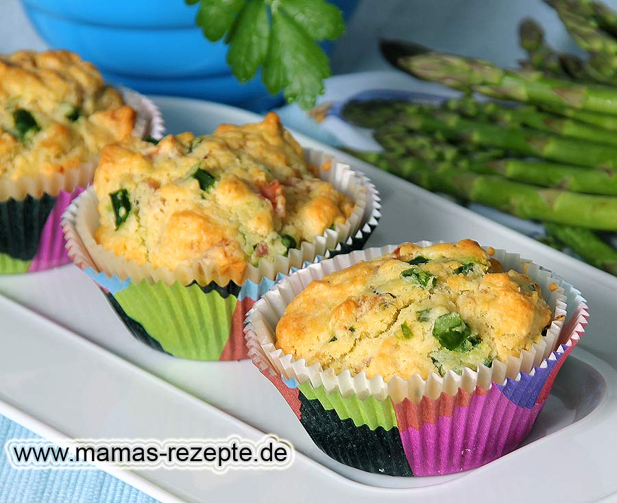 Spargel Schinken Muffins | Mamas Rezepte - mit Bild und Kalorienangaben