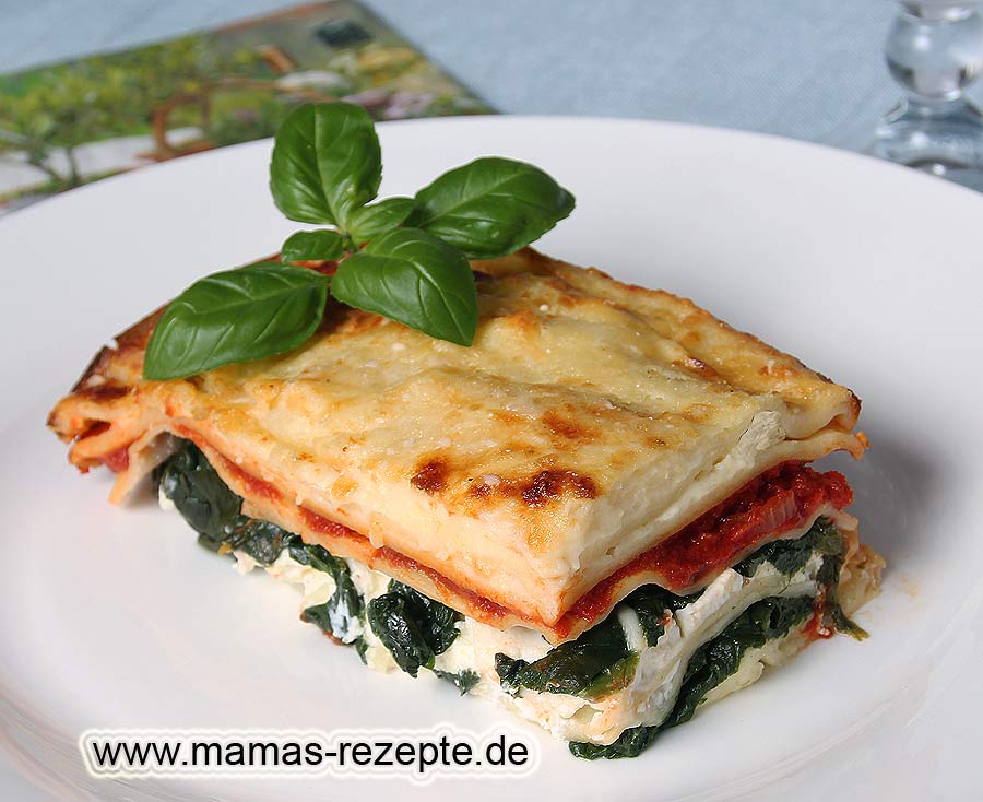 Spinat-Ricotta Lasagne | Mamas Rezepte - mit Bild und Kalorienangaben