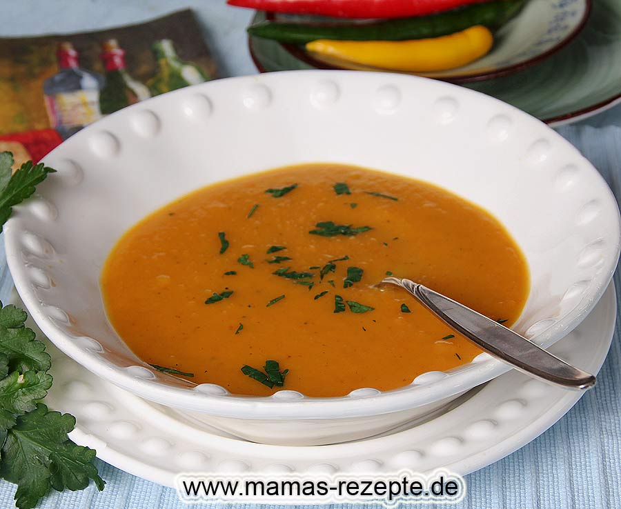 Süßkartoffel Möhren Suppe | Mamas Rezepte - mit Bild und Kalorienangaben