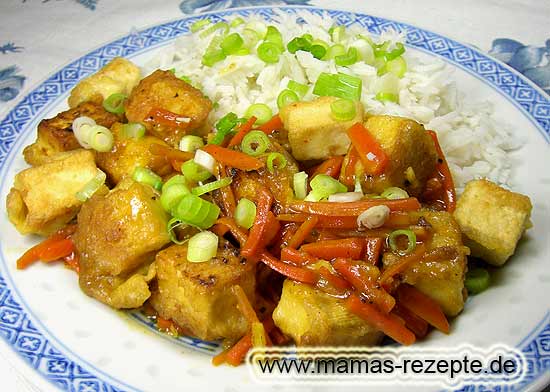 Gebratener Tofu | Mamas Rezepte - mit Bild und Kalorienangaben