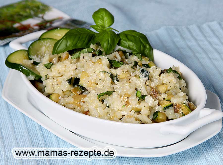 Zucchini Risotto | Mamas Rezepte - mit Bild und Kalorienangaben
