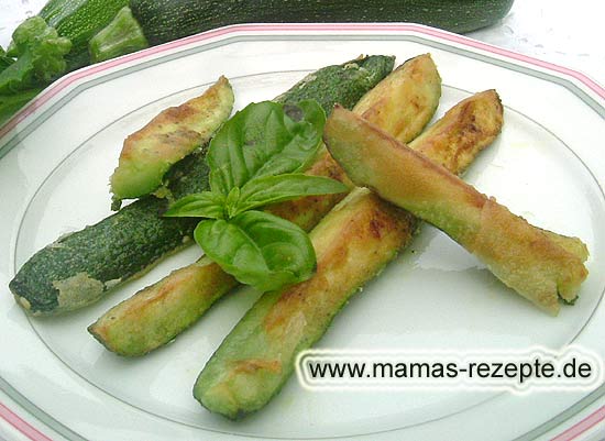 Gebackene Zucchini | Mamas Rezepte - mit Bild und Kalorienangaben