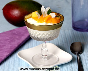 Bild von Kokos Mango Dessert