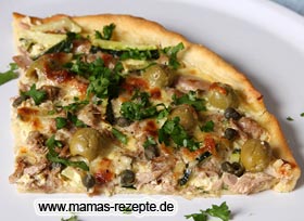 Pizza Thunfisch-Zucchini