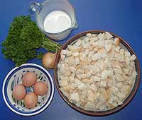 Zutaten für das Rezept Semmelknödel (Semmelklöße)