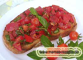 Bild von Röstbrot mit Tomaten