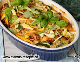 Bild von Zucchiniauflauf mit Chorizo