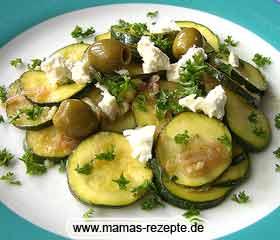 Bild von Zucchini - Gemüse - Salat