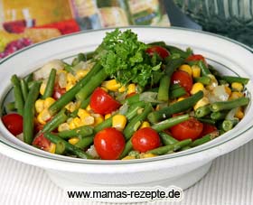 Bild von Grüne Bohnen Mais Salat Rezept