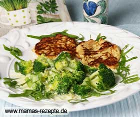 Ausserhalb oder im Bild oben rechts klicken zum Schließen. Bild von Brokkoli mit Gorgonzola Käsesauce