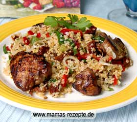 Bild von Bulgur Salat mit Hähnchenfleisch