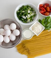 Spaghetti Omelett zutaten