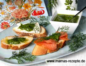 Ausserhalb oder im Bild oben rechts klicken zum Schließen. Bild von Dill Pesto Rezept
