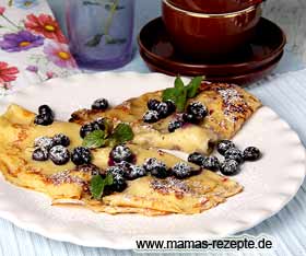 Ausserhalb oder im Bild oben rechts klicken zum Schließen. Bild von Fruchtige Heidelbeer-Pfannkuchen