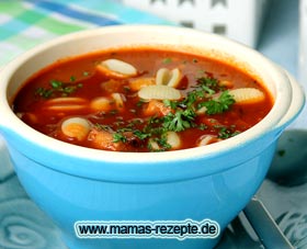 Bild von Gemüse-Fischsuppe mit Nudeln