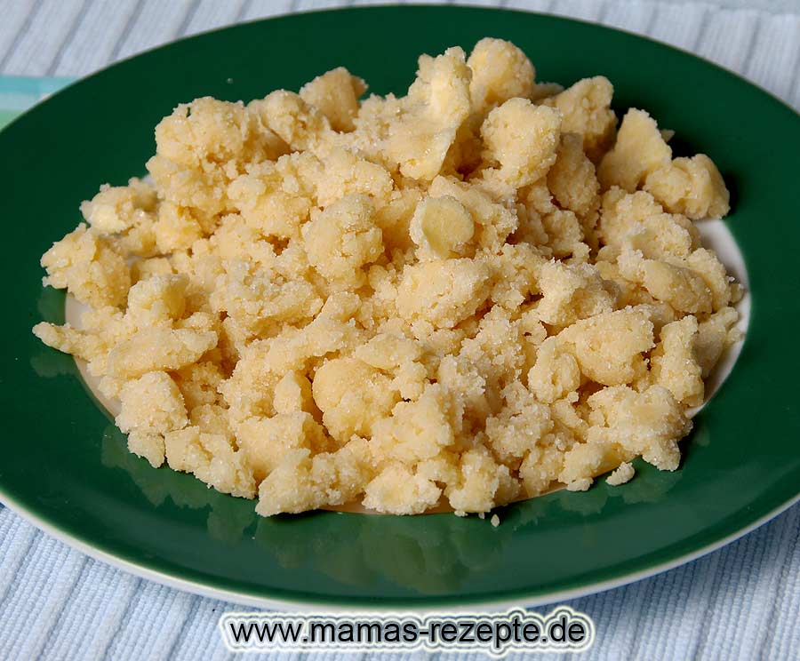 Grundrezept für einfache Butterstreusel | Mamas Rezepte - mit Bild und ...