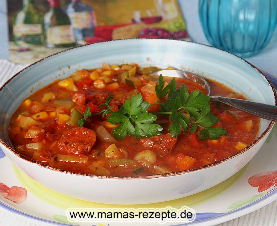 Gemüseeintopf mit Chorizo | Mamas Rezepte - mit Bild und Kalorienangaben