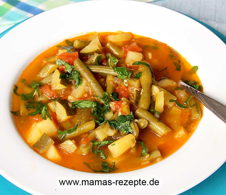 Grüne Bohnen Eintopf | Mamas Rezepte - mit Bild und Kalorienangaben