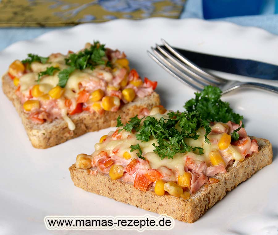 Schinken Mais Toast überbacken | Mamas Rezepte - mit Bild und ...