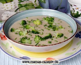 Bild von Haferflockensuppe mit Brokkoli