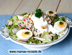 Bild von Kohlrabi Salat mit Radieschen