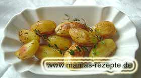 Bild von Kräuterkartoffeln aus dem Backofen
