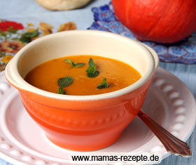 Kürbissuppe mit Linsen