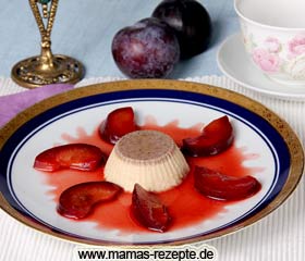 Bild von Lebkuchen-Pannacotta mit Rotweinpflaumen
