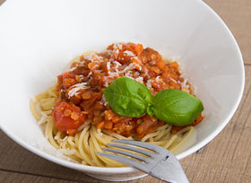 Bild von Spaghetti mit Linsenbolognese