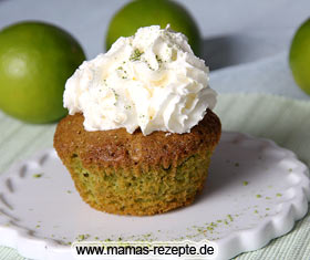 Bild von Muffins mit grünem Matcha Tee 