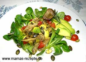 Bild von Pilz - Avocado - Salat