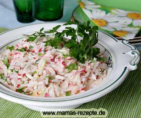 Bild von Radieschen-Kohlrabi Salat