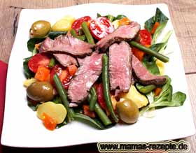 Bild von Rindfleisch Bohnen Salat