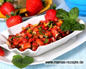 Bild von Salsa mit Erdbeeren